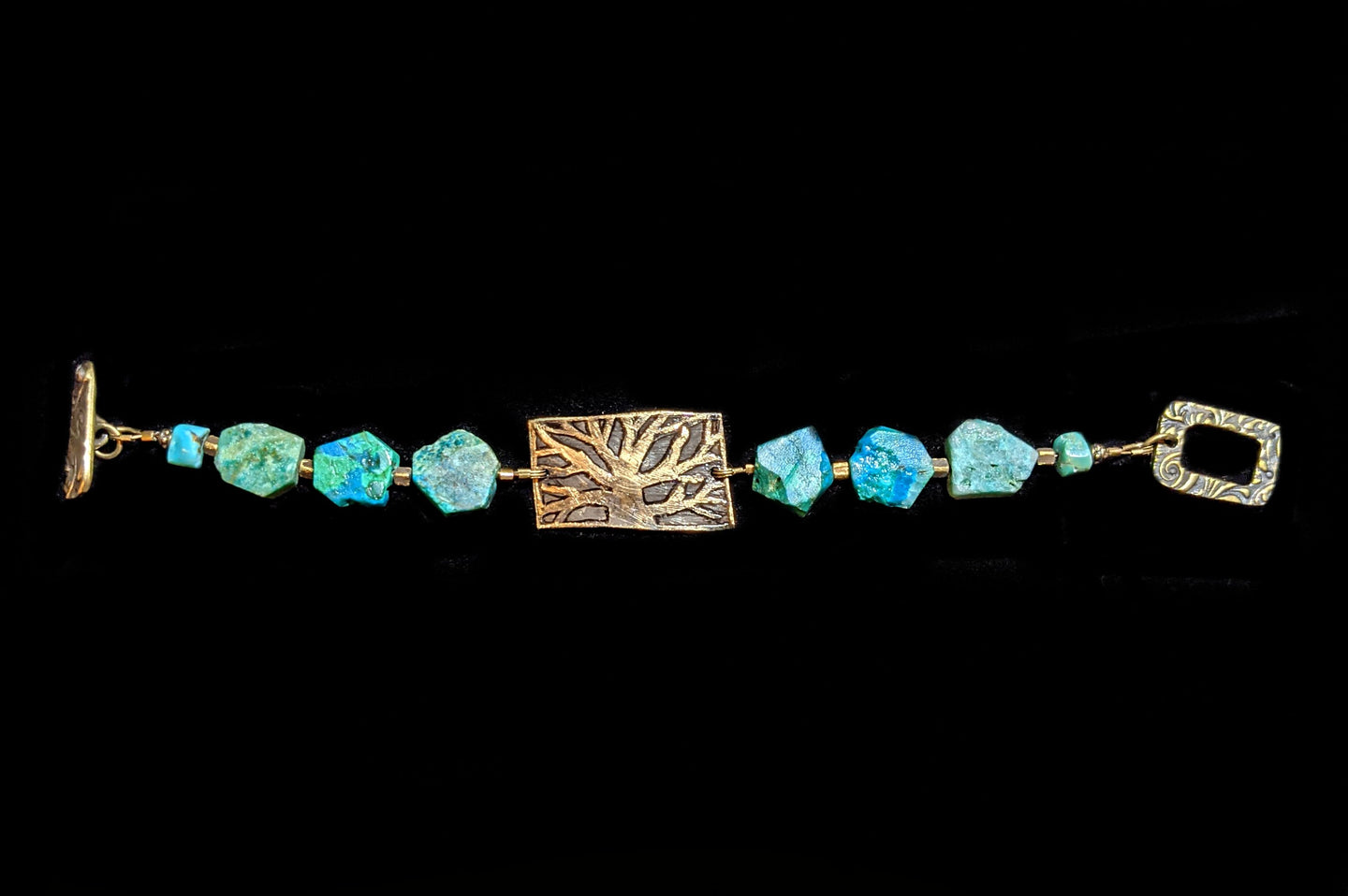 tree & chrysocolla bracelet