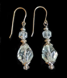 Czech Glass Crystal Earrings - Sunroot Studio