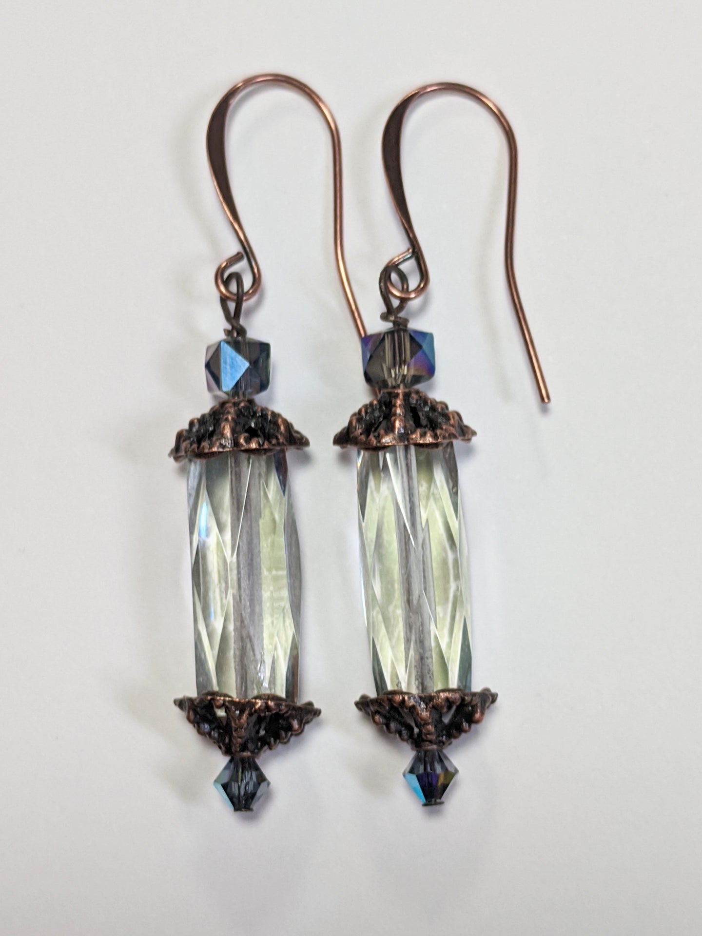 czech glass crystal earrings - sunroot studio