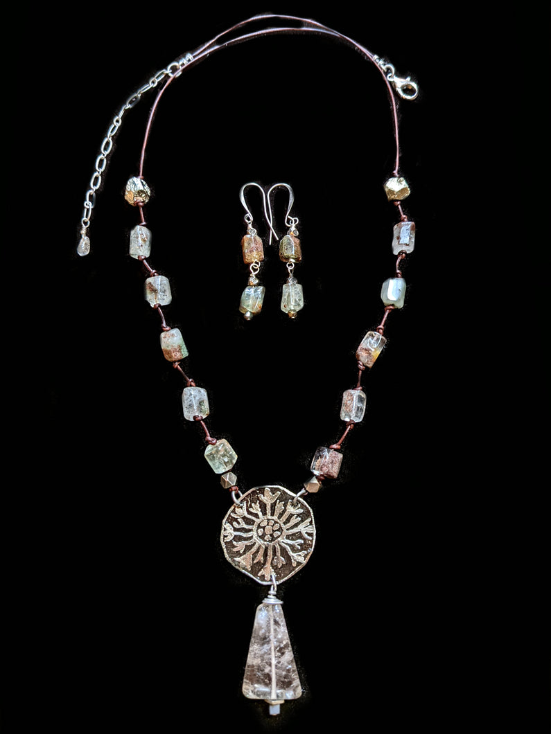 Dandelion & Rutilated Quartz Set - Sunroot Studio