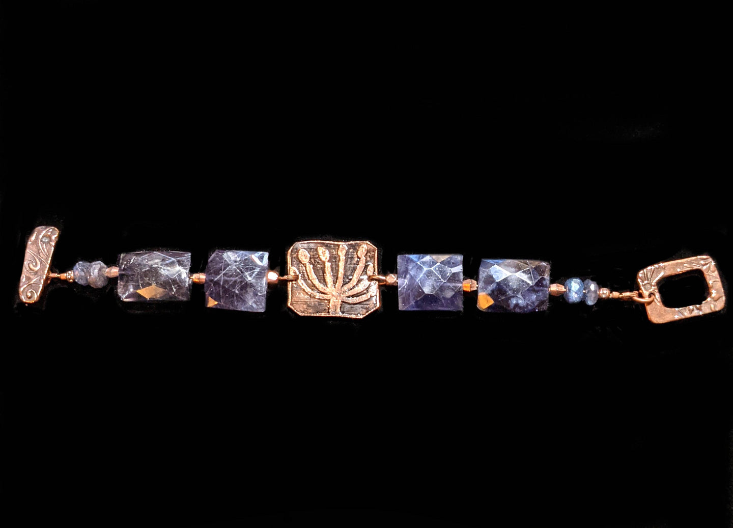 dill flower & iolite bracelet - sunroot studio