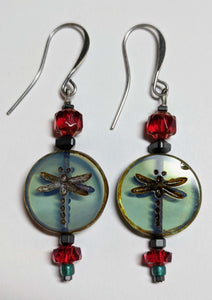 Dragonfly Earrings # 1 - Sunroot Studio