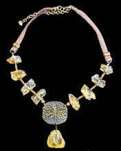 dragonfly & citrine necklace