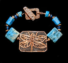 dragonfly & apatite bracelet