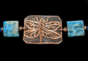 Dragonfly & Apatite Bracelet