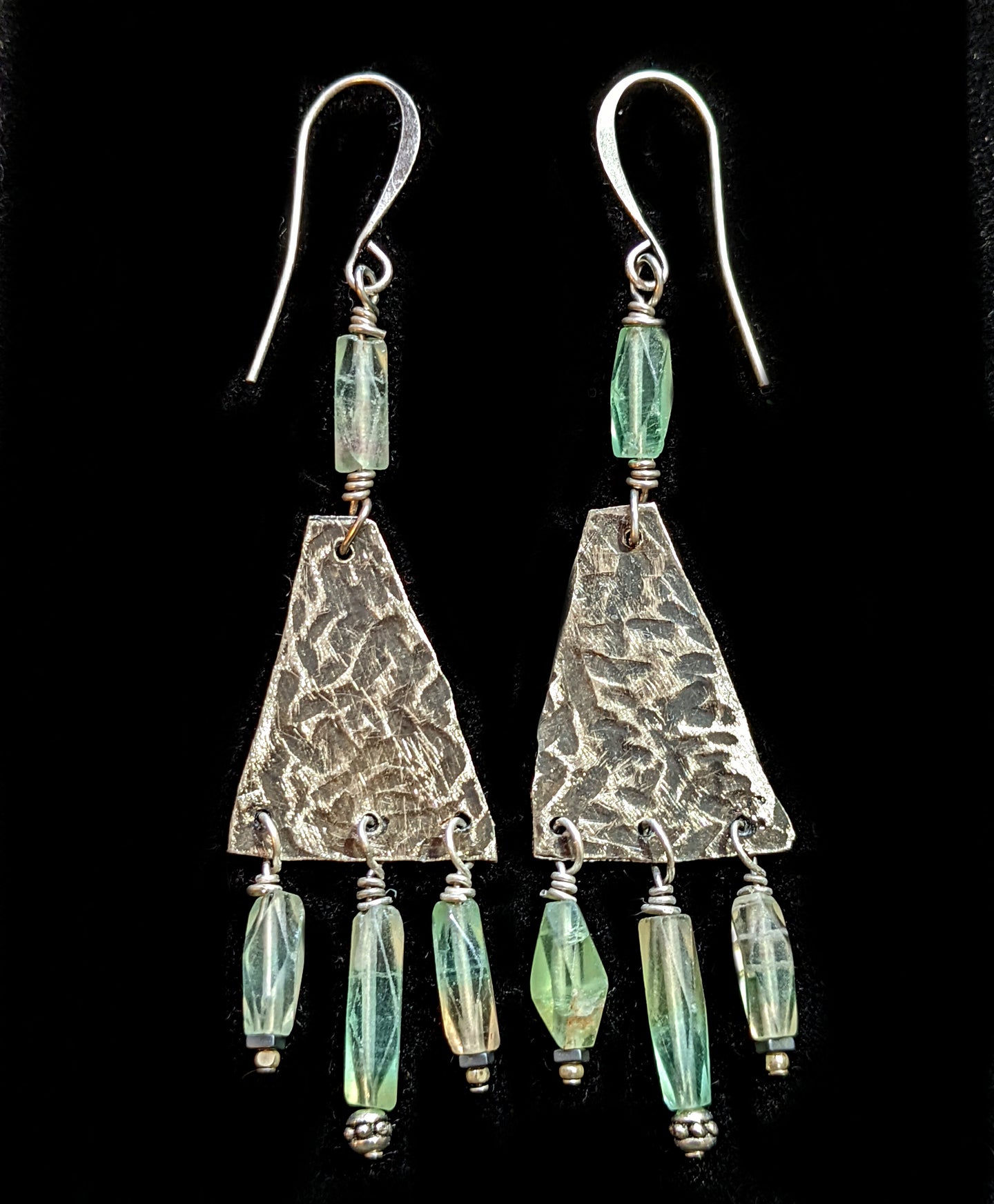 fluorite chandelier earrings - sunroot studio