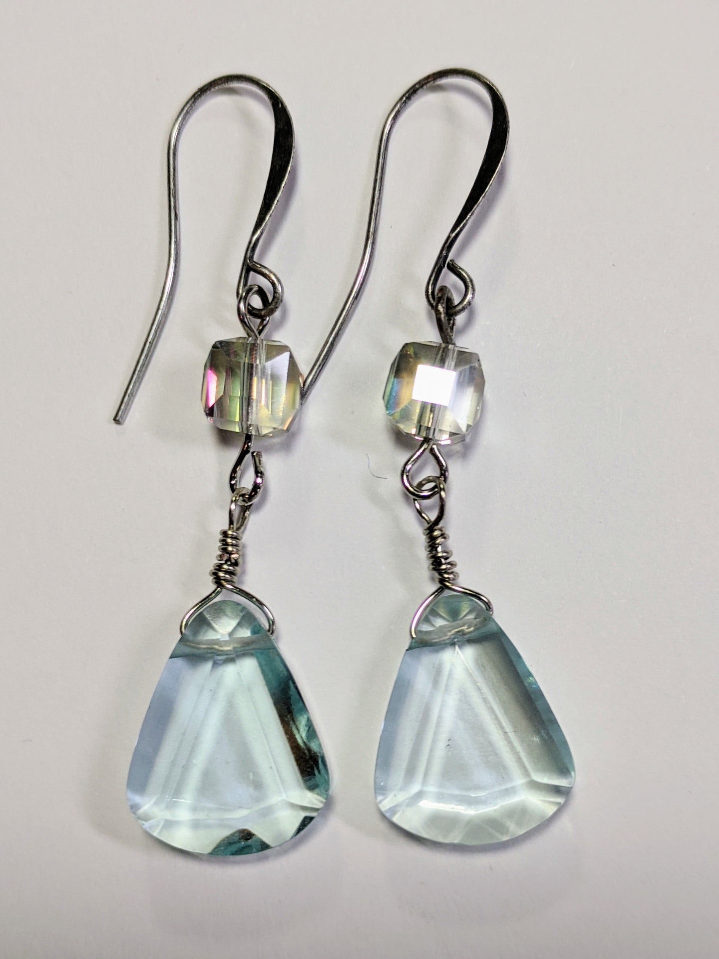 glass & crystal earrings - sunroot studio