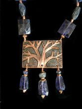 copper tree set with iolite - sunroot studio