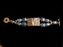 copper tree & iolite bracelet - sunroot studio
