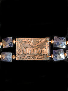 Copper Tree & Iolite Bracelet - Sunroot Studio
