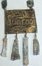 brass oak leaf & quartz set - sunroot studio