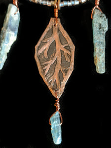 Copper Leaf & Kyanite Set 2 - Sunroot Studio