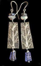 nickel silver tree set with tanzanite - sunroot studio