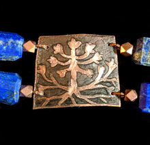copper & lapis bracelet - sunroot studio