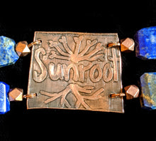 copper botanical & charoite set - sunroot studio