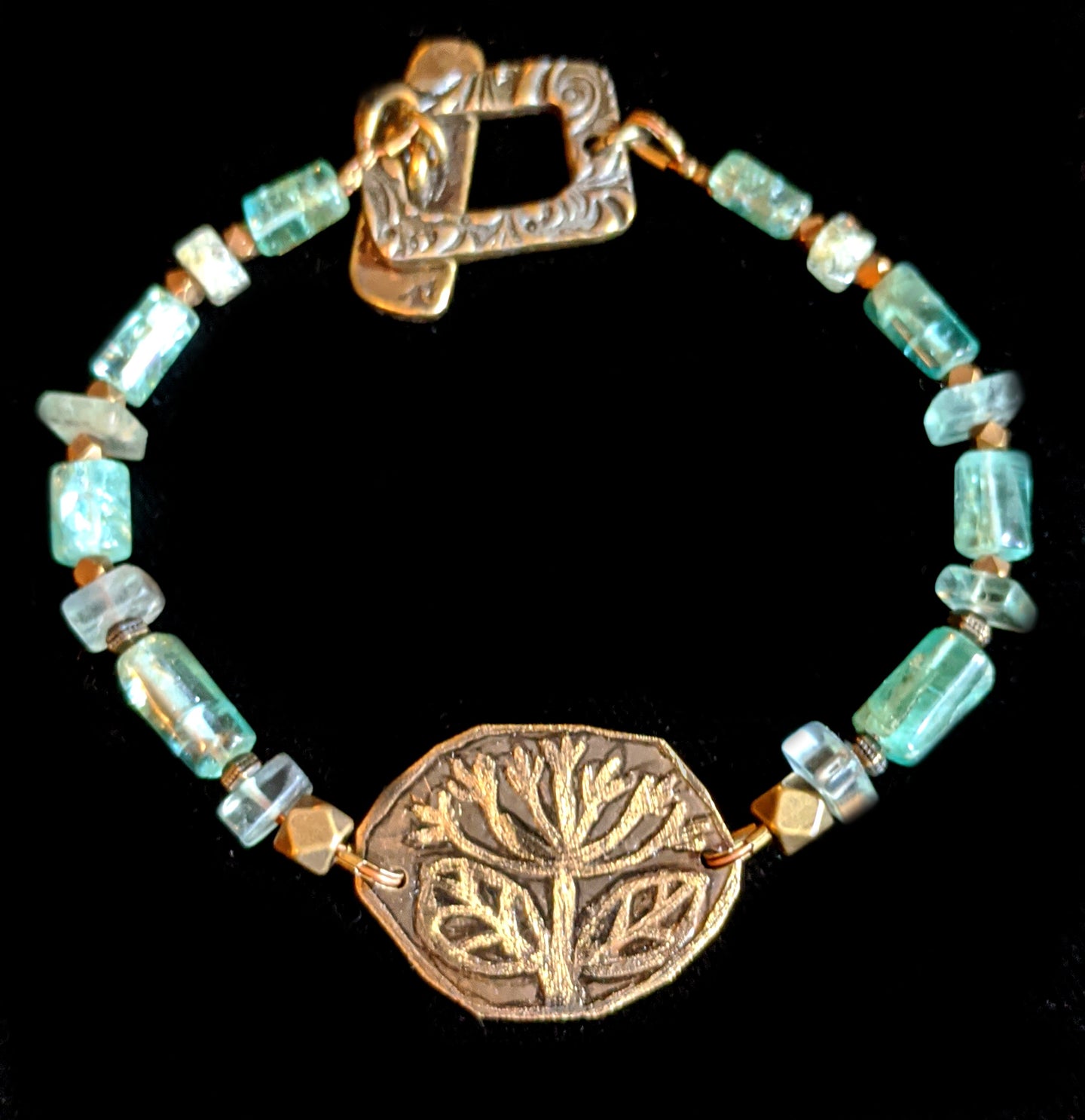 brass dandelion bracelet - sunroot studio