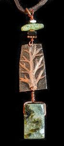 Copper Tree & Prehnite - Sunroot Studio