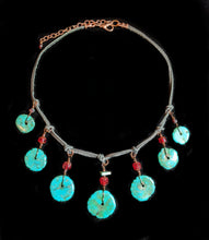 tribal turquoise & leather set - sunroot studio