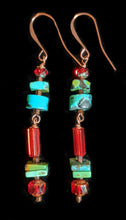 tribal turquoise & leather set - sunroot studio