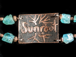 Copper Tree & Apatite Bracelet - Sunroot Studio