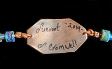 copper leaf & lapis bracelet - sunroot studio
