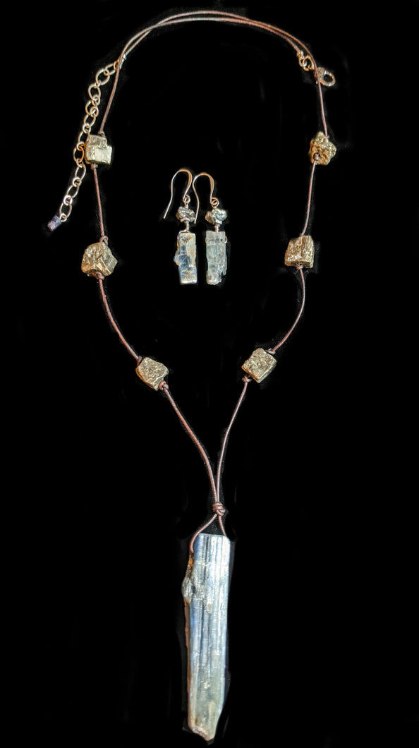 Kyanite & Pyrite Set - Sunroot Studio