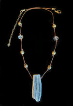 kyanite & pyrite necklace set - sunroot studio