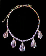 quartz & amethyst necklace set - sunroot studio