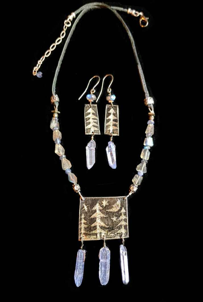 Man in the Moon & Pines Set - Sunroot Studio