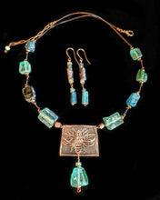 art jewelry - copper bee necklace set - sunroot studio