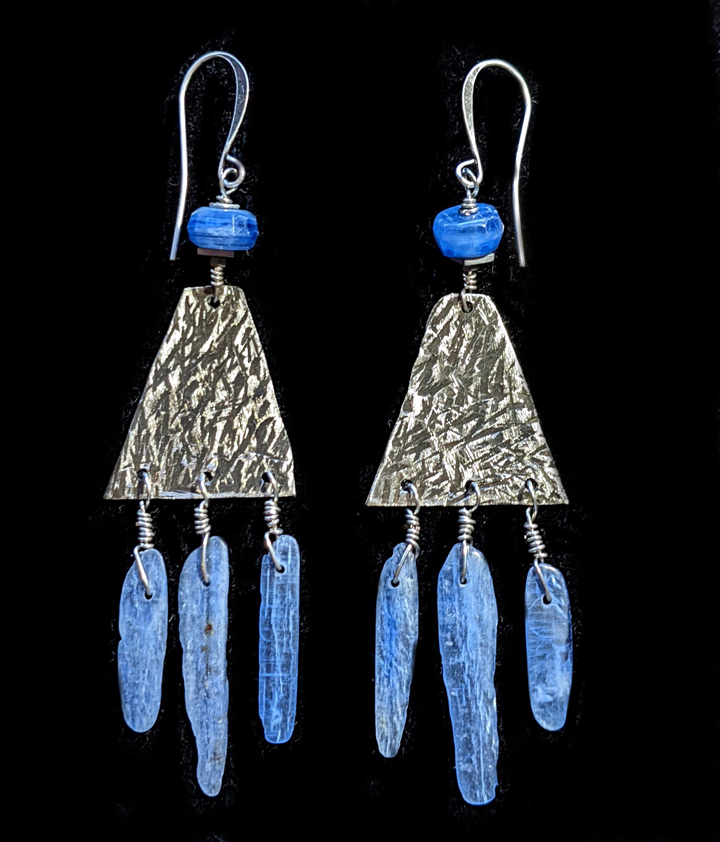kyanite chandelier earrings # 2 - sunroot studio