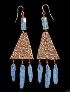 Kyanite Chandelier Earrings