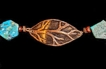 leaf & chrysocolla bracelet