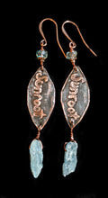 copper tree & kyanite pendant set