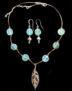 Leaf & Roman Glass Set