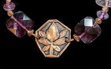 lotus & fluorite bracelet
