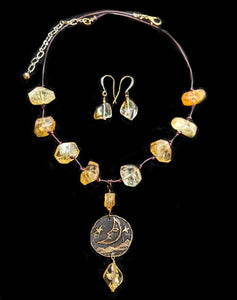 Man in the Moon & Citrine Set