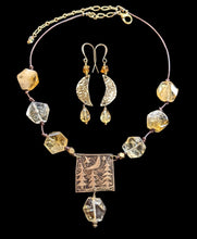 moon landscape & citrine set