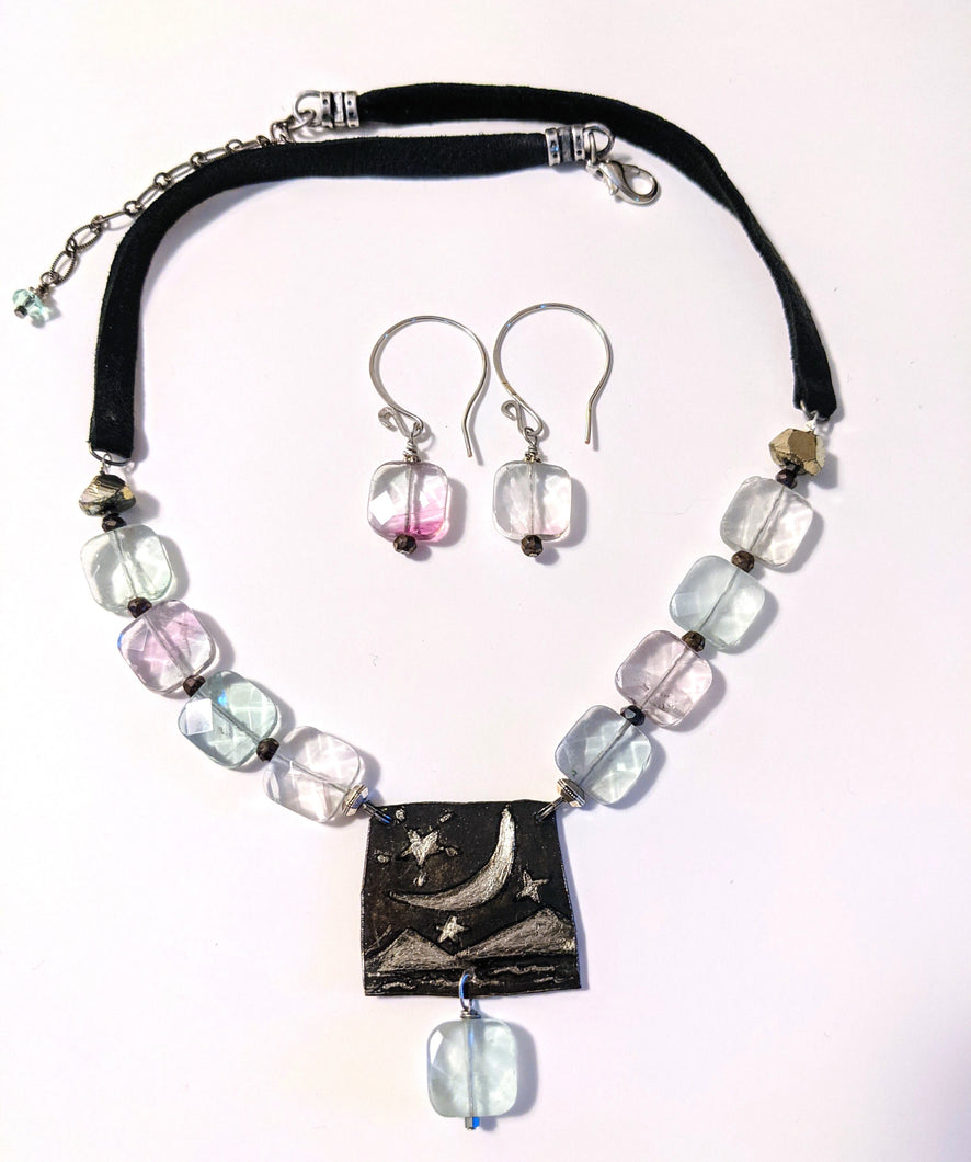 Moon & Fluorite Set - Sunroot Studio