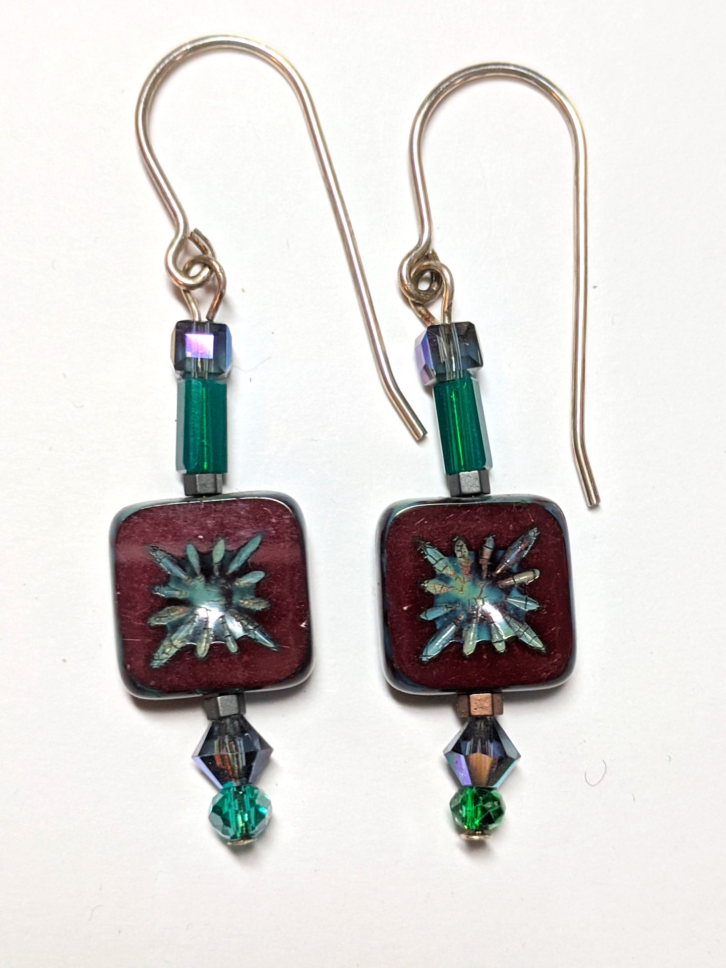 mosaic tile earrings # 3 - sunroot studio