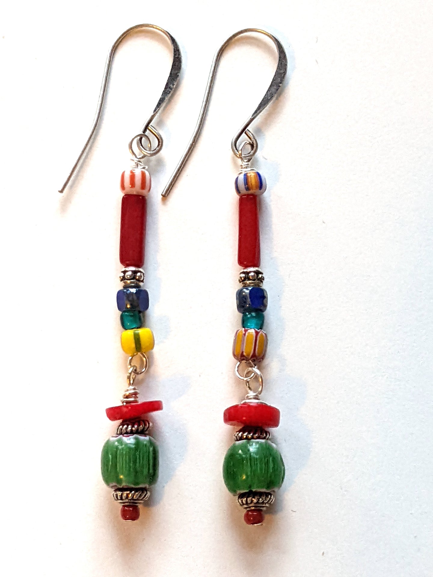 nepal glass earrings