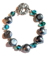 pearl & czech glass bracelet - sunroot studio
