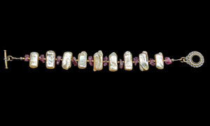 Pearl & Garnet Bracelet