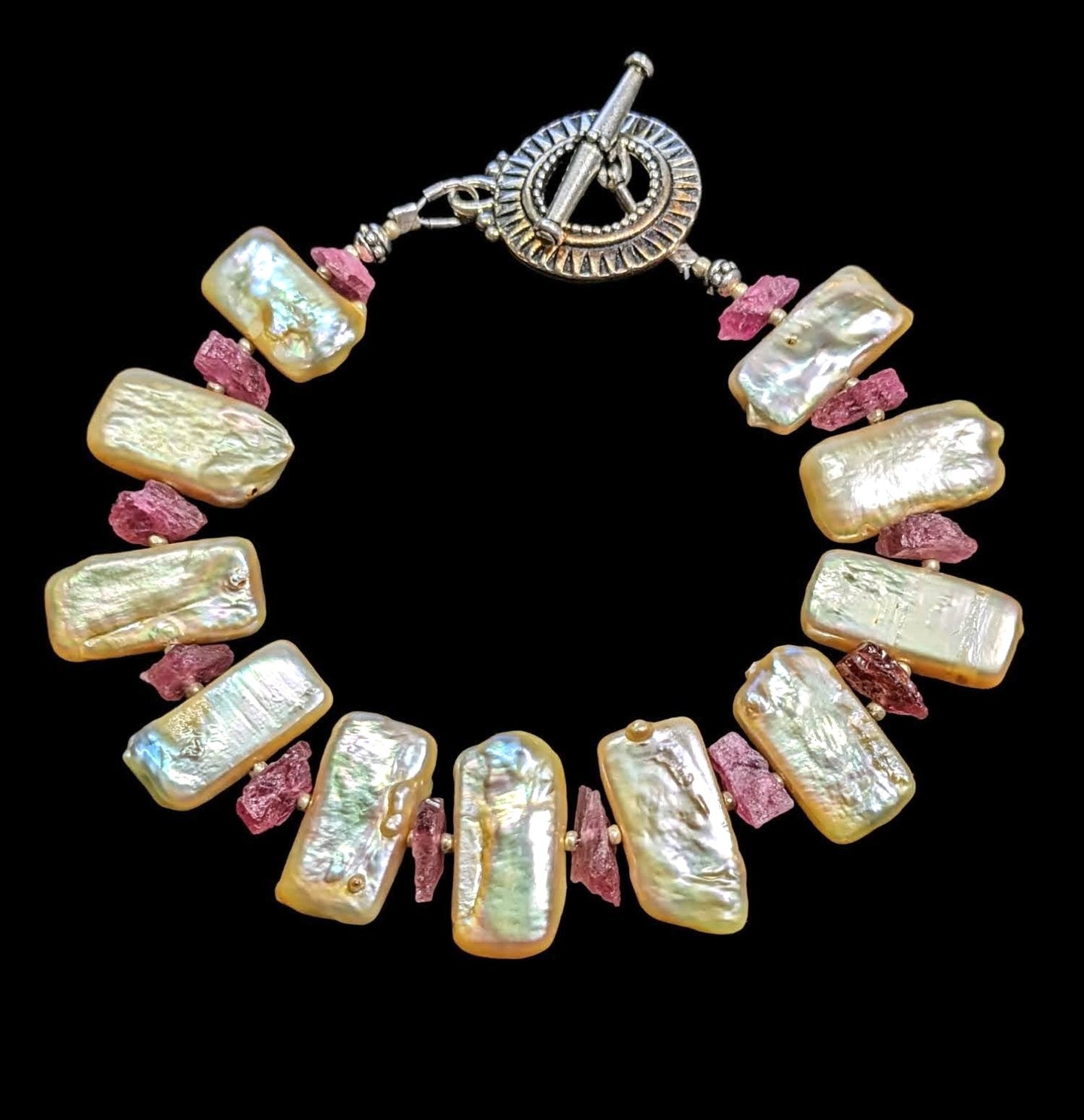 pearl & tourmaline bracelet