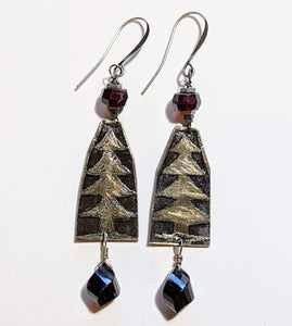 Pine Tree Earrings - Sunroot Studio