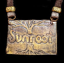 bronze trees pendant necklace