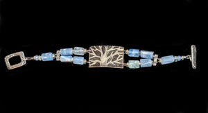 Tree & Aquamarine Bracelet