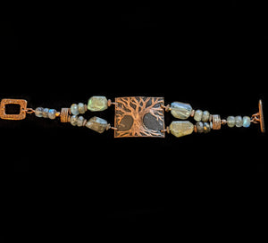 Tree & Labradorite Bracelet