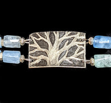 tree & aquamarine bracelet