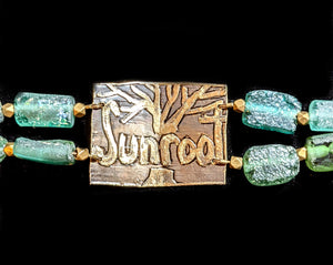 Trees & Roman Glass Bracelet
